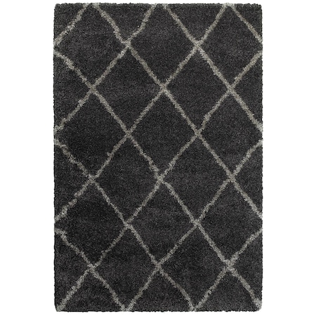 Oriental Weavers Area Rugs, Henderson 090K1 10X13 Rectangle - Charcoal/ Grey-Polypropylene H090K1300390ST